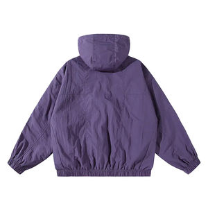 Veste coupe-vent d'hiver respirante pour homme, toile, devant surélevé, style streetwear, réversible, imperméable, couleur et taille personnalisables - Product Image 4