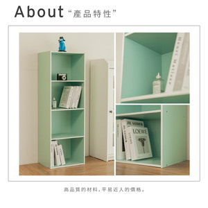 Moderno Mueble de Almacenamiento Verde Menta de 4 Niveles para Sala de Estar, Diseño Minimalista, Muebles para el Hogar - Product Image 3
