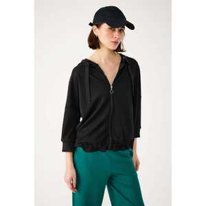 Sudadera con Capucha y Cierre de Cremallera 100% Algodón para Uso Diario - Product Image 1