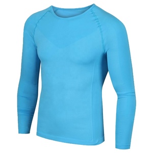 Camiseta de Compresión de Manga Larga para Hombre - Secado Rápido, Transpirable, Antiarrugas, Antipilling, Tejido de Jersey de Spandex/Poliéster - Product Image 3