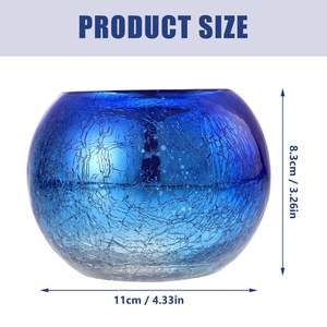 Decorative Glass <b>Candle</b> <b>Holder</b> for Tea Lights Votives. Perfect for tea lights <b>votive</b> <b>candles</b> or small pillar - Product Image 5