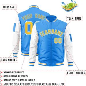 Varsity Jacket Couleurs de contraste personnalisées Logo d'équipe de broderie personnalisée Nom Numéro Bomber College Letterman Jacket Dropshipping - Product Image 3