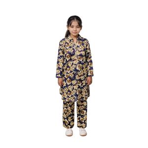 OEM/ODM algodón niñas 2 piezas traje paquistaní étnico desgaste cómodo diario vestido informal para las mujeres - Product Image 1