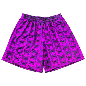 Shorts d'été pour la plage et la rue, 100% polyester, taille élastique, vêtements de sport personnalisés, vêtements de sport en maille respirante pour la course à pied, pour hommes, séchage rapide - Product Image 5