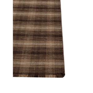 Tesoro Large Size Beige & <b>Brown</b> Hand Loom <b>Wool</b> Rugs Striped Abstract Rectangle Pattern for Home Entryway Teenagers' Use-Phwl-269 - Product Image 4