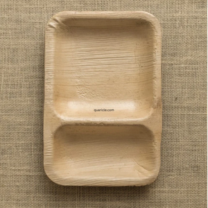 Areca 9*6 Plateau de séparation compostable écologique jetable dégradable pour anniversaire/événement/voyage - Product Image 3