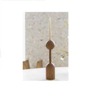 Bougeoir de belle forme de conception merveilleuse bougeoir en bois naturel pour la vente chaude bougeoir en bois au meilleur prix - Product Image 1