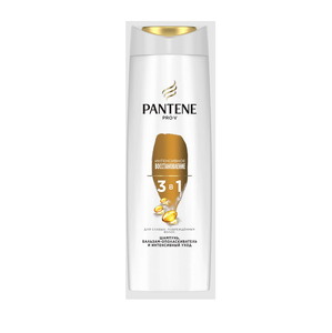 Champú Bálsamo Enjuague y Cuidados Intensivos 3V1 Pantene Recuperación Intensiva 360 ml - Product Image 1