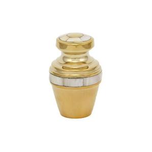 โกศที่ระลึกสำหรับผู้ใหญ่เถ้ากระดูก3นิ้วทำจากทองเหลืองมุกปรับขนาดได้ตามต้องการ - Product Image 1
