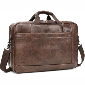 Nouveau 2025 sac de bureau en cuir véritable de qualité supérieure pour hommes sac en cuir d'affaires de haute qualité OEM sac en cuir avec logo personnalisé - Product Image 1