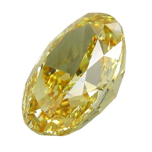 Diamante amarillo sintético corte ovalado 8.65ct - Product Image 2