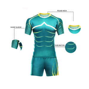 Uniforme de Rugby de Secado Rápido de Alta Calidad para Hombre, Precio al por Mayor, Nombre del Equipo Personalizado, MOQ Bajo, Hecho en Pakistán - Product Image 3