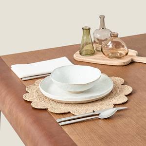 Napperon en jonc de mer en forme de pétoncle, napperon tissé, assiettes de chargeur polyvalentes pour la cuisine à domicile fabriquées au Vietnam - Product Image 3