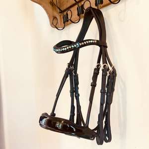 Bride de cheval occidentale de conception personnalisée de haute qualité en cuir véritable avec logo personnalisé vente en gros directe d'usine - Product Image 5
