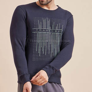 Sweat-shirt décontracté à col rond pour hommes Sweat-shirt à manches longues doux et confortable Sweat-shirt doublé polaire pour hommes - Product Image 5