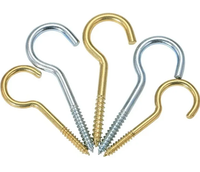 Boulon à oeil à crochet en acier inoxydable 304 zingué La Chine a fabriqué des boulons à crochet à vis murales filetées Schrauben avec système métrique à tête ovale