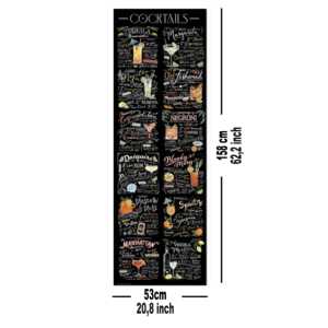 Póster Premium de los Mejores Cócteles, Diseño de Póster con las Mejores Recetas de Cócteles - Product Image 1