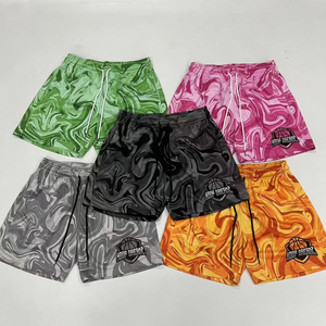 Pantalones Cortos de Malla Sublimados Personalizados Unisex de Cintura Media, 100% Poliéster, Sólidos, Casuales, de Secado Rápido, Transpirables, de Alta Calidad, con Logotipo Personalizado - Product Image 5