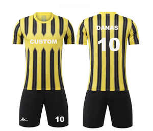 Camisetas de fútbol para adultos, conjuntos de ropa de entrenamiento de fútbol, logotipo de nombre de equipo personalizable, camisetas de poliéster transpirables cómodas - Product Image 3