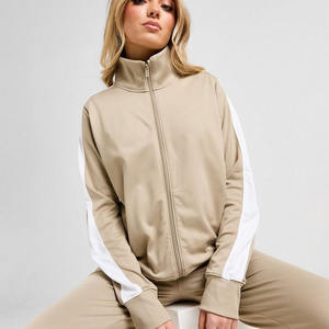 ชุดวอร์มผู้หญิงมีซิปและ1/2ชุดเล่นกีฬาฟิตเนสสไตล์แฟชั่น2025ใหม่โลโก้ตามสั่ง - Product Image 3