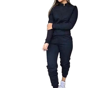 ชุดกีฬาชุดวอร์มและกางเกง2ชิ้นสำหรับผู้หญิง,ชุดวอร์มพิมพ์ลายแบบกำหนดเองสำหรับฤดูใบไม้ผลิและฤดูใบไม้ร่วง - Product Image 2