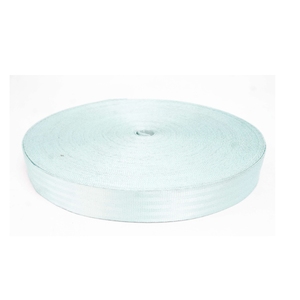 สายรัดสีขาวทอจากโพลีเอสเตอร์ 100% เป็นมิตรกับสิ่งแวดล้อม ขนาด 25 มม. - อุปกรณ์เสริมสำหรับเสื้อผ้าและการแปรรูป - พร้อมส่งออกจากเวียดนาม - Product Image 1