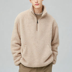 Chaqueta de Forro Polar Sherpa con Capucha para Hombre, Abrigo Polar para Invierno, Chaqueta Polar Sherpa con Cierre de Cremallera para Hombre - Product Image 4