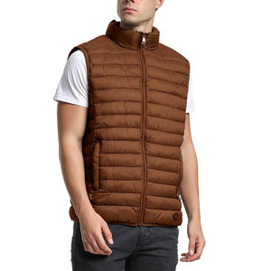 Gilet matelassé d'hiver décontracté pour homme personnalisable, respirant, style haut de gamme, en polyester de haute qualité - Product Image 1