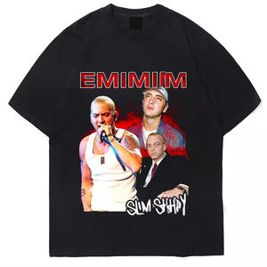 Venta al por mayor de peso pesado de alta calidad galería gráfica camiseta logotipo personalizado impreso Dept hombres camisetas de gran tamaño Drop Shoulder Tees - Product Image 4