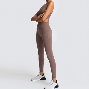 Pantalones de yoga personalizados de cintura alta para mujer, elásticos, transpirables, ecológicos, de longitud completa, con control de barriga - Product Image 5