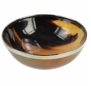Latest Pieces Polished Buffalo Horn Eco-Friendly Dishwasher Safe <b>Dinnerware</b> Serving Bowl - Product Image 1