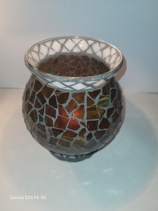 Approvisionnement direct d'usine, ensemble de mosaïques multicolores de haute qualité, bougies votives en cire d'abeille, faites à la main, fortement parfumées, décoration de Noël pour la maison - Product Image 2