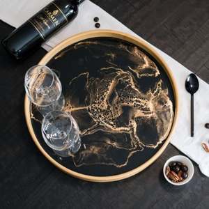 Nouveau plateau de service en résine au design antique d'une seule pièce avec un design et un matériau extra premium à très faible coût - Product Image 1