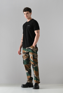 Camiseta de calidad de primera calidad Logotipo frontal personalizado iBreath-Camiseta de algodón mezclado Camiseta de manga corta suave y transpirable - Product Image 4