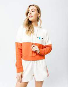 New Fashion Breathable Women Crop Top <b>Hoodies</b> Wholesale Women <b>Workout</b> Crop Top Hoodie for Sale - Product Image 3