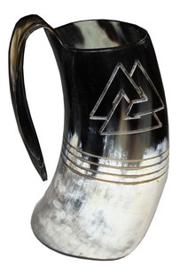 Tasse en corne faite à la main-Design unique de couleur naturelle pour la décoration intérieure et les cadeaux abordables - Product Image 5