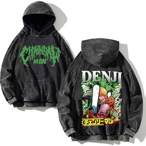 Oodies OEM de alta calidad de peso pesado de los hombres 100% de algodón liso al por mayor de gran tamaño de encargo del logotipo sudaderas con capucha - Product Image 2