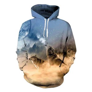Sudadera con capucha de gran tamaño de moda para hombre logotipo personalizado bordado manga larga modelo Funky patrón bordado sudadera - Product Image 5