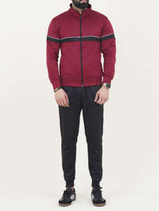 ชุดกีฬาผ้าฝ้ายขนแกะสำหรับผู้ชายชุดวอร์มสำหรับวิ่งแขนยาวระบายอากาศได้ดีไซส์ใหญ่พิเศษสำหรับฤดูหนาว - Product Image 3