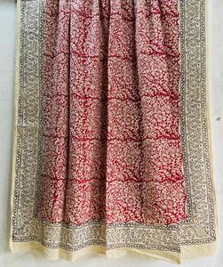 Jaipur-Écharpe en coton doux faite à la main traditionnelle-Écharpe respirante imprimée-Boho Chic-Écharpe 100% en coton faite à la main - Product Image 1