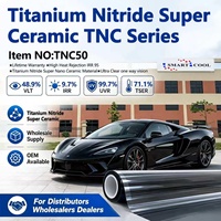 Láminas de Tinte para Ventanas de Automóviles con Garantía de 10 Años, 99% UVR+99% IRR, Alto Rechazo de Calor, 1.8mil, Nano Cerámicas