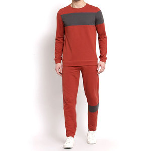 Trajes de sudor de algodón 100% ligeros personalizados para hombres, ropa de calle de patrón sólido transpirable con logotipo personalizado para invierno - Product Image 1