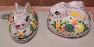 Boîtes en forme de lapin en papier mâché cachemire de haute qualité parfait souvenir de décoration de maison de Pâques - Product Image 2
