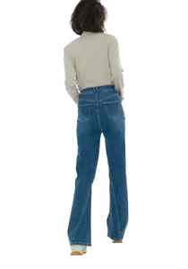 Jeans en denim pour homme, coupe slim, droite, taille mi-haute, déchirés, usés, lavés, respirants, style streetwear d'été - Product Image 3