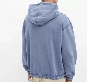 Sudadera con capucha de lavado ácido Manta lisa al por mayor de alta calidad personalizada - Product Image 6