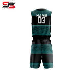 เครื่องแบบบาสเก็ตบอลชุดบาสเก็ตบอลคุณภาพดีตามสั่งดีไซน์ของคุณเอง - Product Image 2