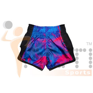 Personalice su propia sublimación Muay Thai Shorts Todos los tamaños Pantalones cortos de Muay Thai hechos a medida - Product Image 3