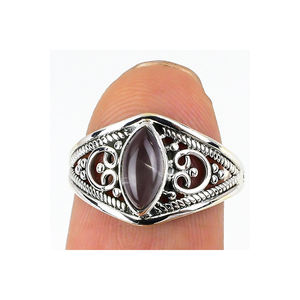 ชุดเครื่องประดับอัญมณี925ทึบสีเงินแท้ตัดขอบพลอยสวยงาม - Product Image 3