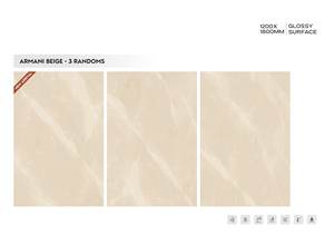 Carreaux de sol muraux en porcelaine brillante de qualité supérieure 1200x1800 Grand format 120x180cm Carreaux GVT polis Collection d'exportation durable et élégante - Product Image 4