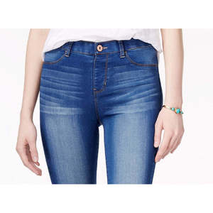 Jeggings da Donna Vanilla Star a Vita Alta, Traspiranti, Taglia XL, Stile Jeans Boyfriend Blu Navy con Design Cargo Casual - Product Image 2